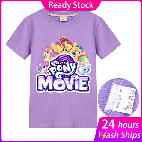 My Little Pony Baby T Shirts Girls Cartoon T Shirts Summer Kids Short