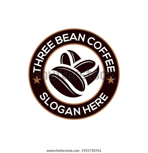 Three Bean Coffee Logo Design Stock Vector Royalty Free 1925730761