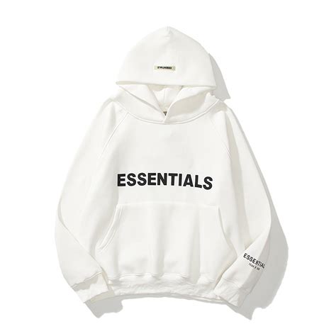 Essentials Hoodie Sweatshirt Reflective Letter Print Sweatshirt Evonmart