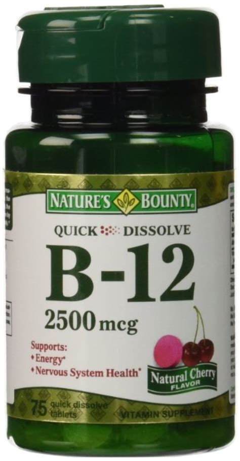 Vitamin B12 Supplement Tablets Sundown Naturals Vitamin B12 High