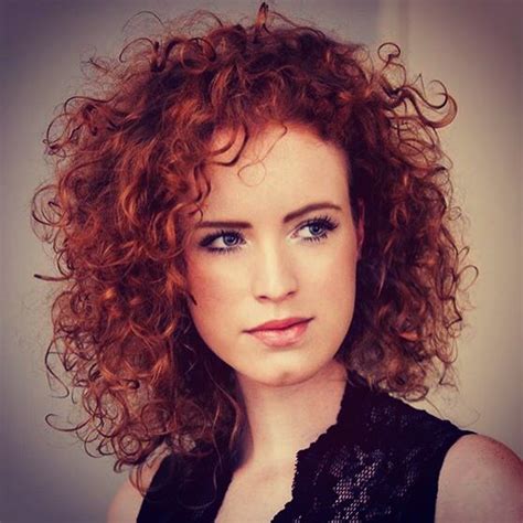 Curly Redhead Curls Selfie Kapsels Kort Krullend Haar Kort Haar