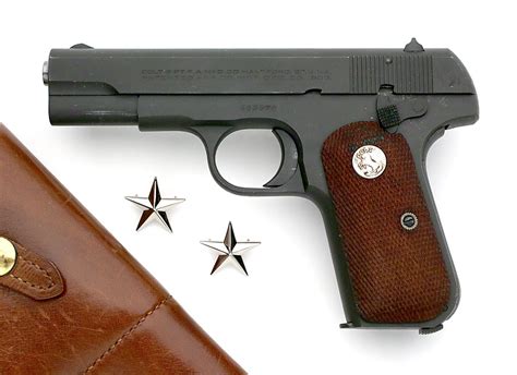 Colt 1903 Pocket Hammerless 32 Acp Military Pistol Issued To Brigadier