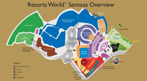 Rws Map Resorts World Sentosa Map Republic Of Singapore