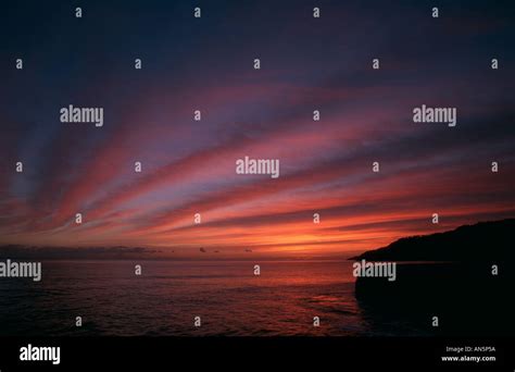 Sunset At Lyme Regis Dorset England Uk Stock Photo Alamy