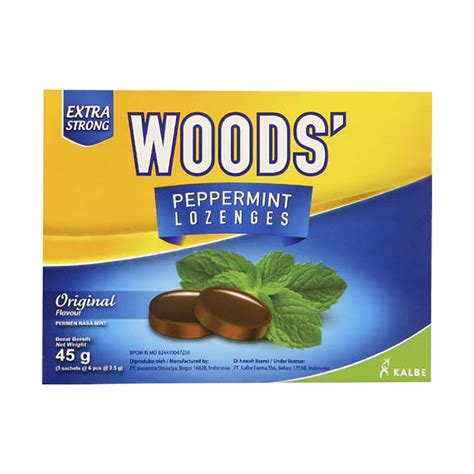 Woods Peppermint Lozenges Regular 18 Med365