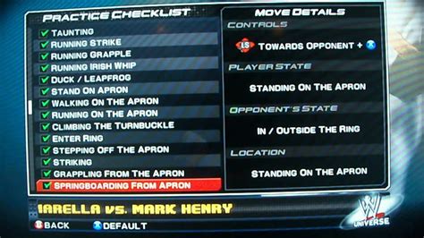 Wwe Smackdown Vs Raw 2011 Checklist Youtube