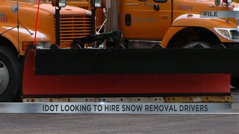 Idot Looking To Hire Snowplow Drivers Youtube