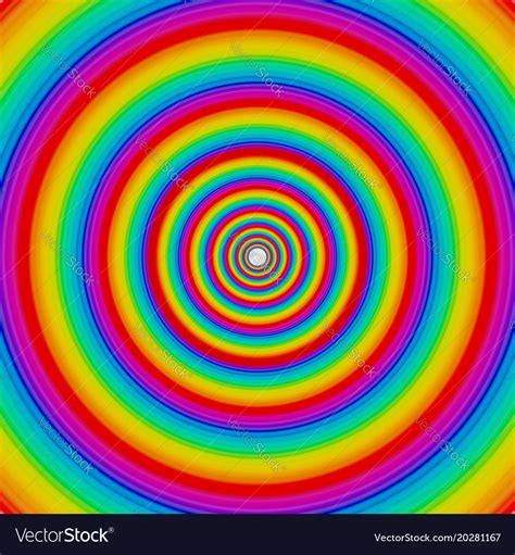 Rainbow Circles Royalty Free Vector Image Vectorstock