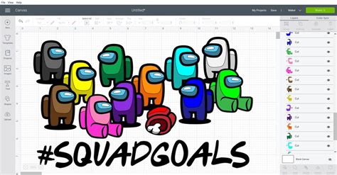 Among Us Svg Among Us Squad Goals Png Dxf Vector Etsy