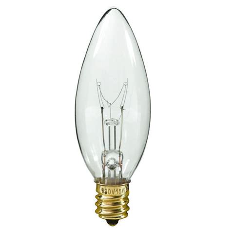 This is a much slimmer version of the type a mount. 40 Watt - B10 - Straight Tip - 130V - Candelabra Base