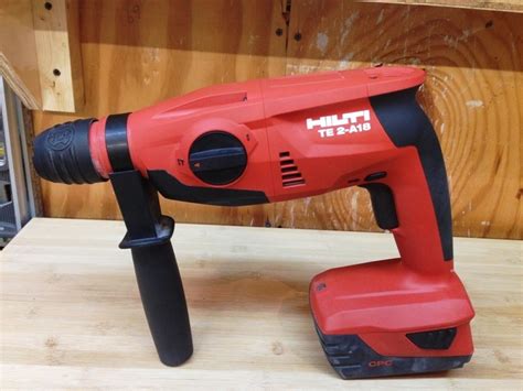 These tasks include breaking into hard rotary hammer drills hold a whole lot of advantage over any other sort of tool. Hilti TE 2 A-18 Cordless Rotary Hammer Drill - Tools In ...