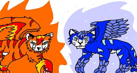 Fire And Ice By Icyyuki12 On Deviantart
