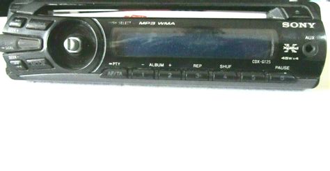 Sony Cdx Gt25 Voiture Stéréo Face Avant Panneau Radio Lecteur Cd Mp3