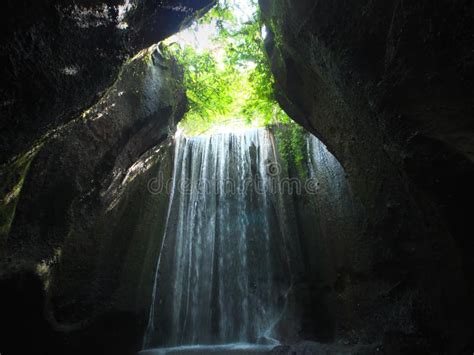 Wasserfall Tukad Cepung Bali Indonesien Stockbild Bild Von