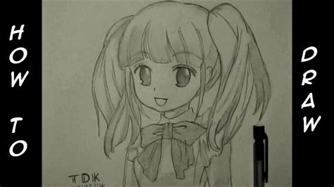 How To Draw A Cute Manga Girl Youtube