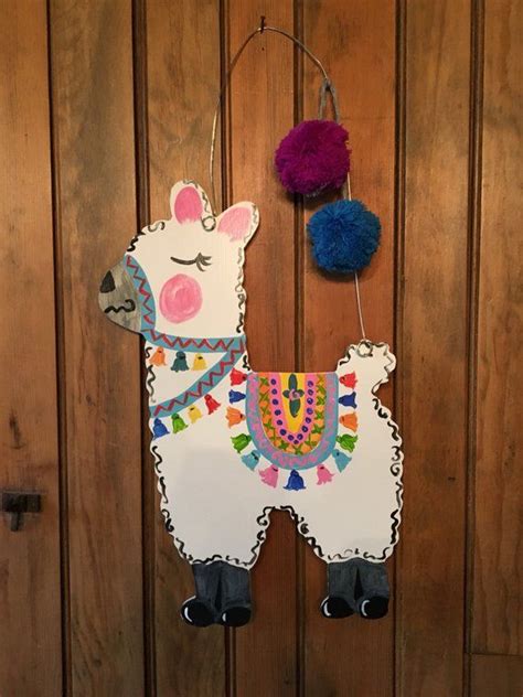Our Adorable Llama Is Handpainted With A Fancy Bridle And Saddle Pad