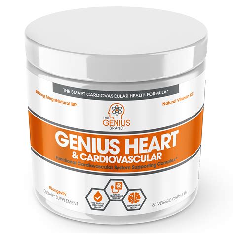Genius Heart And Cardiovascular Health Supplement Cholesterol Lowering