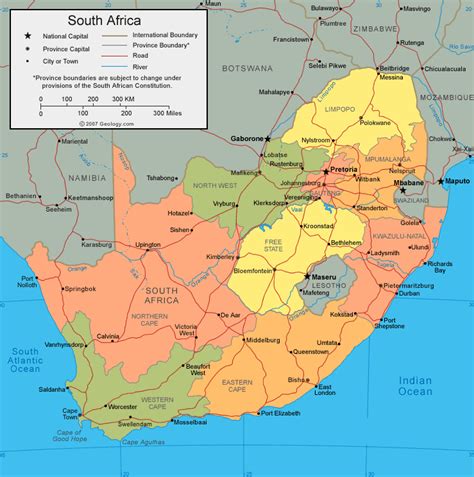 Africa Map South Africa