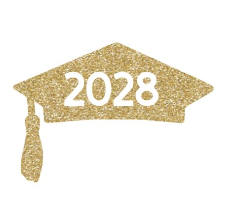 2028 Graduation Cap Iron On Decal Class Of 2028 Graduation Etsy