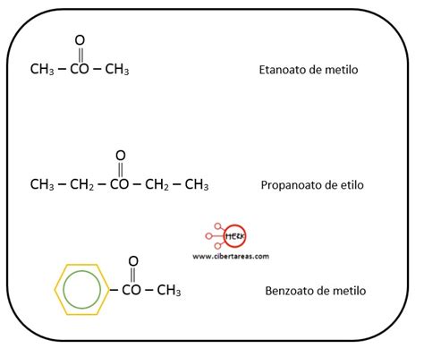 Nomenclatura De Los ésteres Química 2 Cibertareas