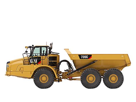 Cat articulated dump trucks provide outstanding stability, excellent productivity and the ability to haul efficiently over long distances in difficult terrains. Cat | 735C Articulated Truck | Caterpillar