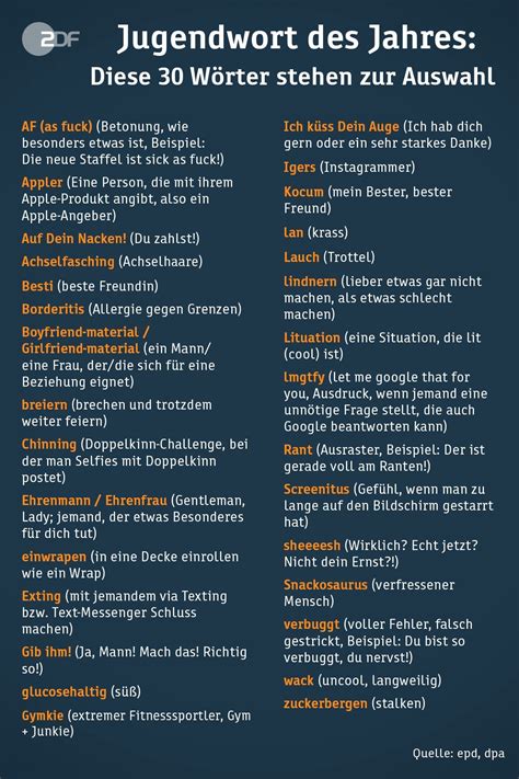 Welchen einblick gibt das in die jugendkultur? Jugendwort des Jahres | German Memes Wiki | Fandom