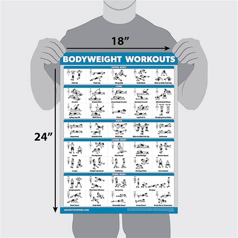Bodyweight Exercises Poster Chart Bodybuilding Wizard The Best Porn Website