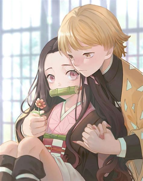 Nezuko X Zenitsu Fanart Art Manga