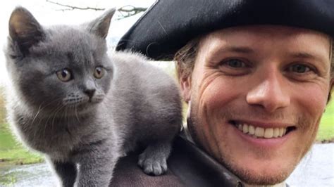Outlander S Sam Heughan Introduces Adso The Cat In A New Photo Ph