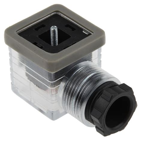Rs Pro Rs Pro 2pe Din 43650 A Female Solenoid Valve Connector With