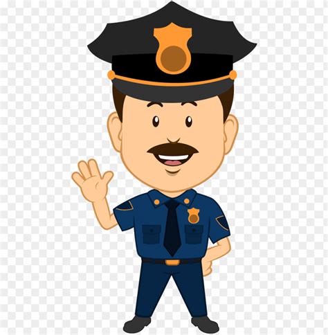 Cartoon police officer, policeman, isolated on white background. Free Police Cliparts Transparent, Download Free Clip Art ...