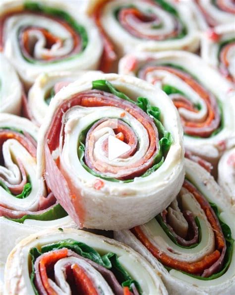 Italian Pinwheel Sandwiches With Cream Cheese Pinwheel Sandwiches