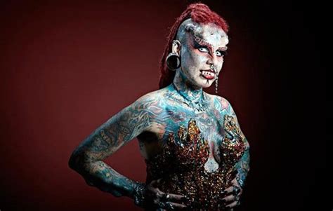Most Body Modifications Maria Jose Cristerna Guinness Book Guiness Guinness World Think