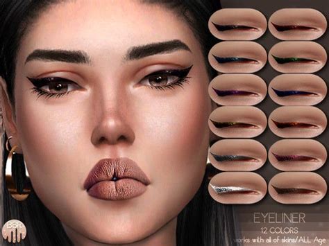 Busra Trs Eyeliner Bs05 Sims 4 Cc Makeup Makeup Cc Sims 4 Body Mods