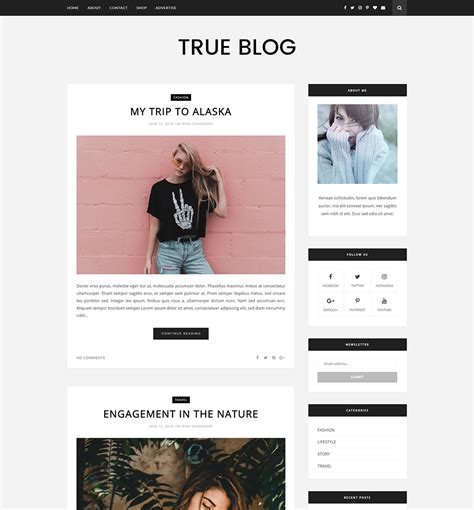 True Blog Template Professional Installation Premium Themexpose