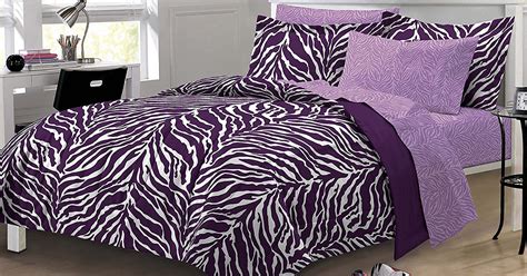 Whether you're looking for a comforters for queen size beds or extra king size beds, we've got you covered with a variety of styles. Purple Zebra Bedding Set | drunkMall