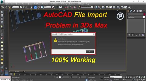 How To Fix Autocad File Import Problem In 3ds Max Youtube
