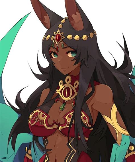 Queen Of Sheba【fategrand Order】 Miqote Female Character Art