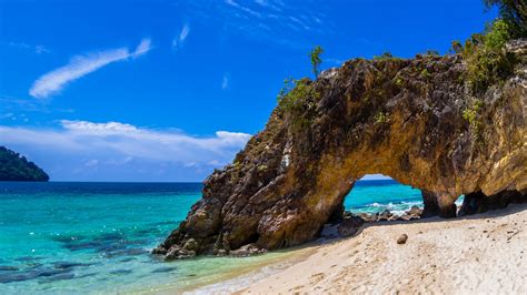 Plants Clouds Sand Trees Beach Water Thailand Water Ripples