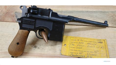 Broomhandle Mauser Pistol 9mm Fed Ord 1896 C96 For Sale