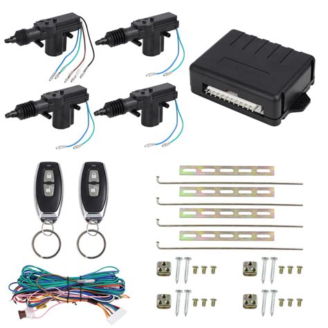 4 Doors Car Central Locking Keyless Entry System Kit With Remotes