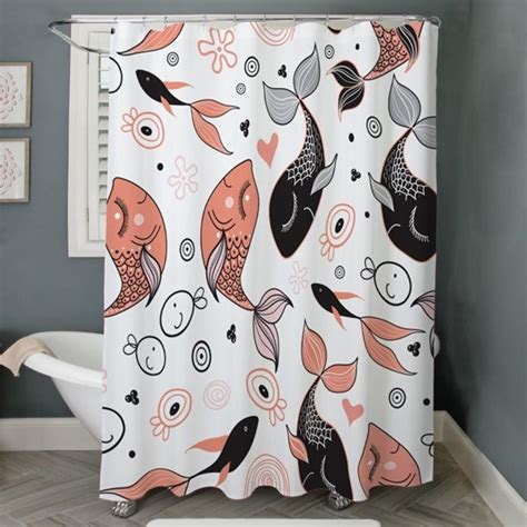 Cute Fish Pattern Shower Curtain By Daecu Cafepress