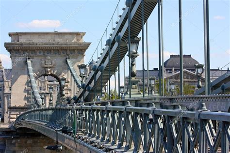 Szechenyi Chain Bridge Budapest — Stock Photo 4465062