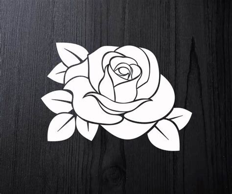 Rose Decal For Car Rose Stickers Flower Decal Floral Decal For Car