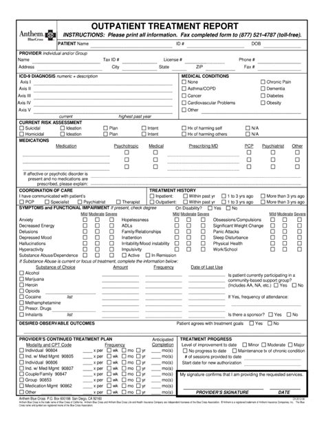 Outpatient Form Fill Out And Sign Printable Pdf Template Airslate
