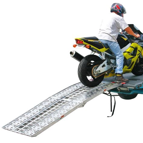 Aluminum Folding Arched Motorcycle Ramp 75 Long Discount Ramps