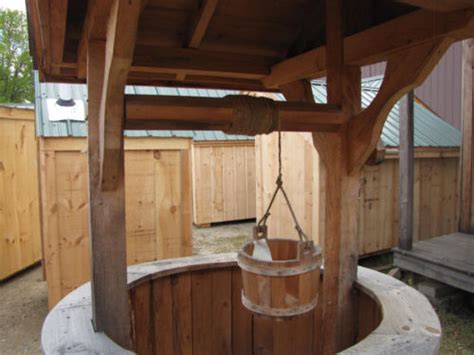 Wooden Wishing Well Bucket For Your Garden Or Well
