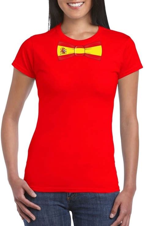 Juventus football shirt long sleeve. Rood t-shirt met Spaanse vlag strikje dames - Spanje ...