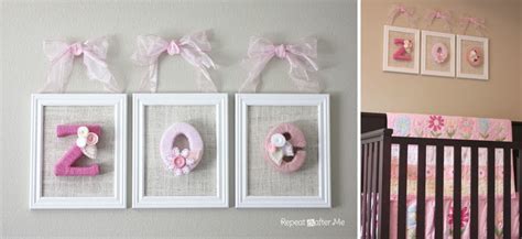 Baby Girl Nursery Diy Decorating Ideas Repeat Crafter Me