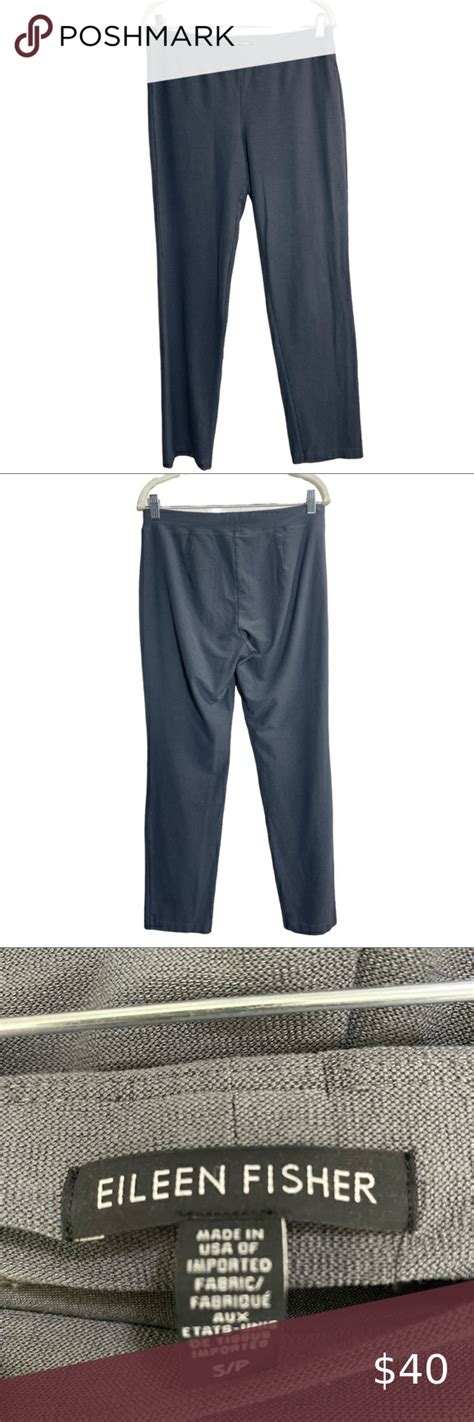 Eileen Fisher Gray Knit Straight Leg Pants Small In Straight Leg Pants Pants Gray Knits